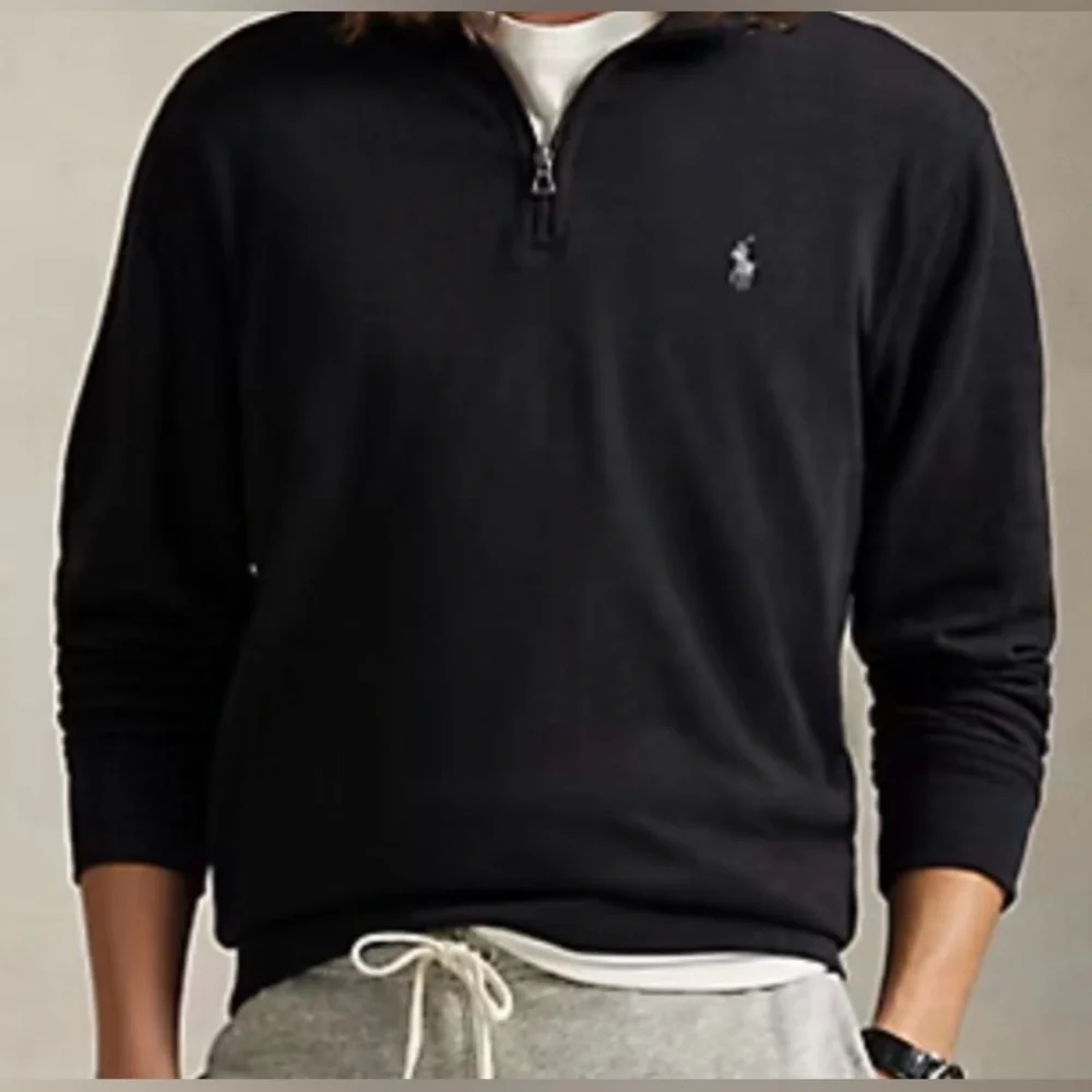 Polo Ralph Lauren Merino Wool Quarter Zip Sweater - Picture 1 of 5